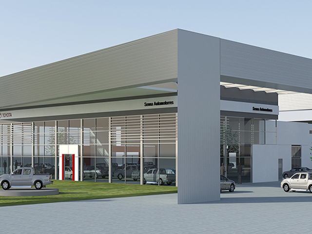 Senna. Concesionario Toyota.  Av Lugones esq Alsina, Santiago del Estero Proyecto /3.790m2