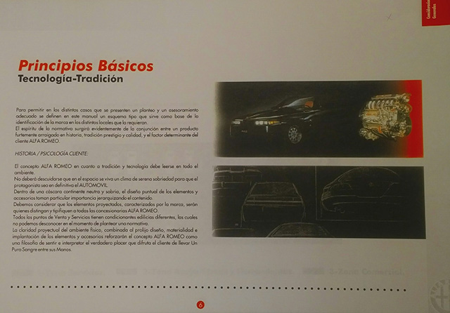 Guía de Asesoramiento a Concesionarios Alfa Romeo.  Año 1996 Argentina Diseño y Ejecución