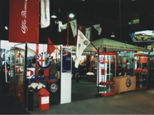 Auto Generali. Concesionario Alfa Romeo.  Stand Exposición Rural, CABA Proyecto /DDO/115m2
