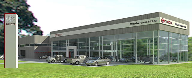 Toyota Panamericana. Concesionario Toyota.  Bo. Santa María de Tigre, Nordelta, Bs As Proyecto en Fase Previa /2.375m2